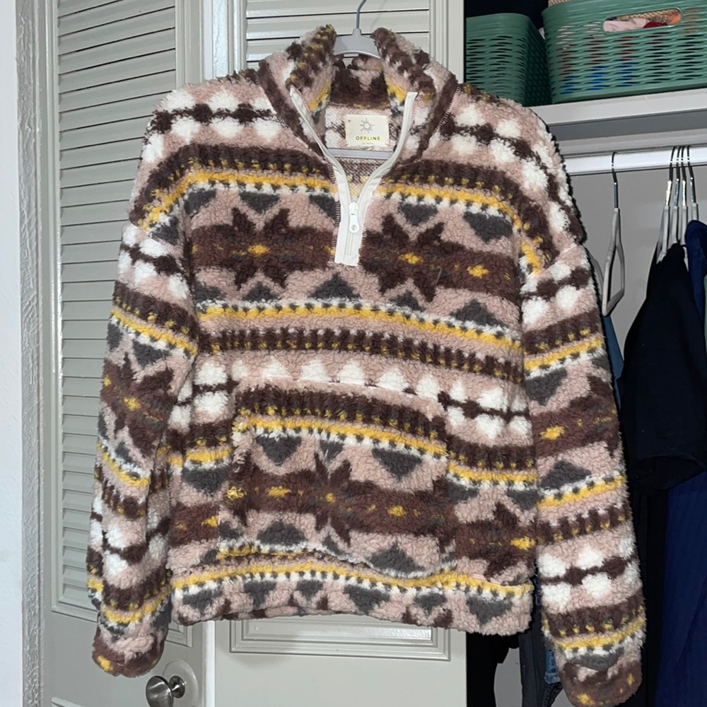 Brown Aerie Sherpa Jacket